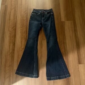 Shyanne Dark Blue Flare Jeans